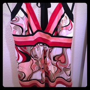 Bebe silk halter top!